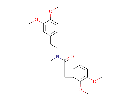 Molecular Structure of 101926-88-9 (N-3,4-dimethoxyphenethyl-N-methyl-1-(3,4-dimethoxy-1-methylbenzocyclobutenyl)carboxamide)