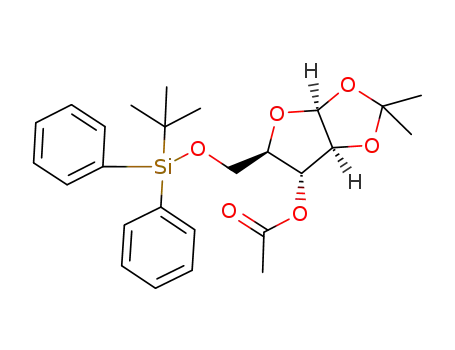 3-O-acetyl-5-O-tert-butyldiphenylsilyl-1,2-O,O-isopropylidene-β-D-arabinofuranose