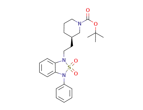 tert-butyl (3R)-3-(2-(2,2-dioxido-3-phenyl-2,1,3-benzothiadiazol-1(3H)-yl)ethyl)piperidine-1-carboxylate