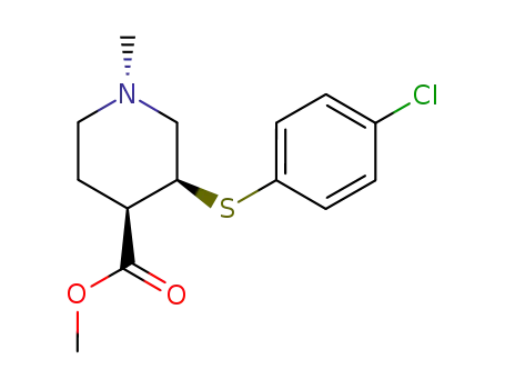 (1S,3S,4R)-3-(4-Chloro-phenylsulfanyl)-1-methyl-piperidine-4-carboxylic acid methyl ester