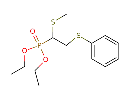 Molecular Structure of 80436-52-8 (Diethyl 1-methylthio-2-phenylthioethanephosphonate)