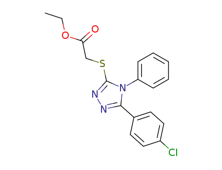 Acetic acid, [[5-(4-chlorophenyl)-4-phenyl-4H-1,2,4-triazol-3-yl]thio]-,
ethyl ester