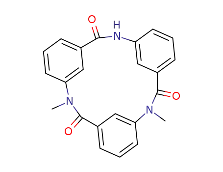 1,9-dimethyl-1,9,17-triaza<2.2.2>metacyclophane-2,10,18-trione