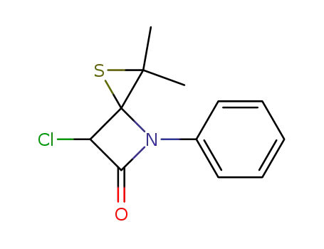 1-Thia-4-azaspiro[2.3]hexan-5-one, 6-chloro-2,2-dimethyl-4-phenyl-