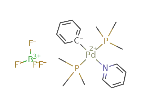 trans-[PdPh(py)(PMe<sub>3</sub>)2]BF<sub>4</sub>