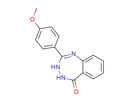 Molecular Structure of 88185-00-6 (5H-1,3,4-Benzotriazepin-5-one, 1,4-dihydro-2-(4-methoxyphenyl)-)