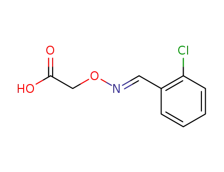 Molecular Structure of 63564-19-2 (Acetic acid, [[[(2-chlorophenyl)methylene]amino]oxy]-, (E)-)