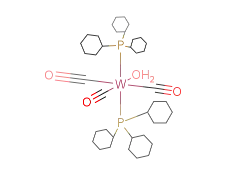 W(CO)3(P(C<sub>6</sub>H<sub>11</sub>)3)2(H<sub>2</sub>O)