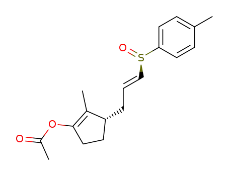 <3(S),S(R)>-1-acetoxy-2-methyl-3-<(E)-3-(p-tolylsulfinyl)-2-propen-1-yl>-1-cyclopentene