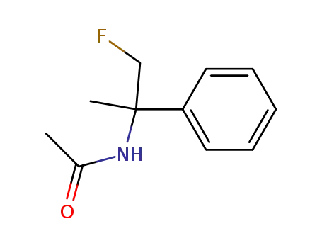Molecular Structure of 66032-39-1 (Acetamide, N-(2-fluoro-1-methyl-1-phenylethyl)-)