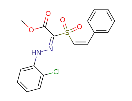 [(2-Chloro-phenyl)-hydrazono]-((Z)-2-phenyl-ethenesulfonyl)-acetic acid methyl ester