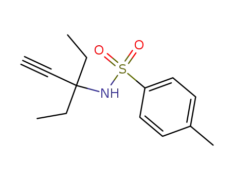 Molecular Structure of 126583-97-9 (N-(1,1-diethylprop-2-yn-1-yl)-4-methylbenzenesulphonamide)