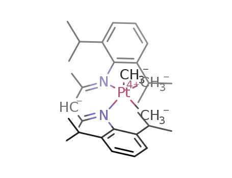 ([((o-(i)Pr<sub>2</sub>C<sub>6</sub>H<sub>3</sub>)NC(CH<sub>3</sub>))2]CH)PtMe<sub>3</sub>