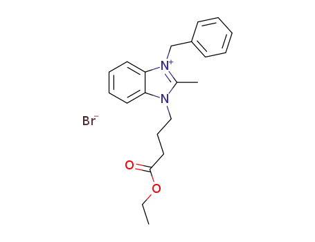 1-Benzyl-3-(3-ethoxycarbonyl-propyl)-2-methyl-3H-benzoimidazol-1-ium; bromide