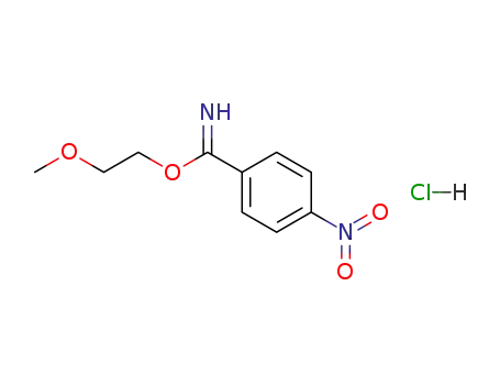 Benzenecarboximidic acid, 4-nitro-, 2-methoxyethyl ester,
monohydrochloride