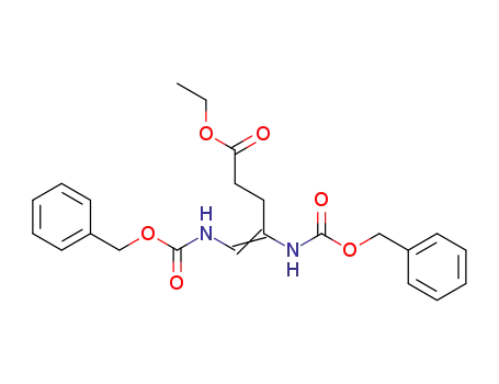 Molecular Structure of 89717-52-2 (4-Pentenoic acid, 4,5-bis[[(phenylmethoxy)carbonyl]amino]-, ethyl ester)