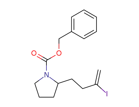 N-<(Benzyloxy)carbonyl>-2-(3-iodo-3-butenyl)pyrrolidine