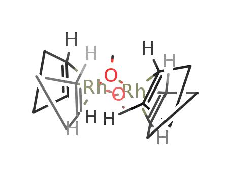 Molecular Structure of 12148-72-0 (methoxy(cyclooctadiene)rhodium(i) dimer)