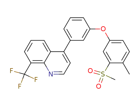 4-{3-[4-methyl-3-(methylsulfonyl)phenoxy]phenyl}-8-(trifluoromethyl)quinoline