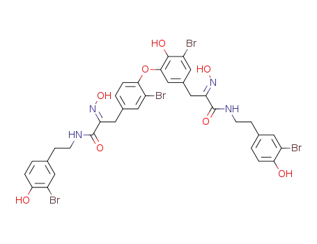 3-Bromo-5-[2-bromo-4-[3-[[2-(3-bromo-4-hydroxyphenyl)ethyl]amino]-2-(hydroxyimino)-3-oxopropyl]phenoxy]-N-[2-(3-bromo-4-hydroxyphenyl)ethyl]-4-hydroxy-α-(hydroxyimino)benzenepropanamide