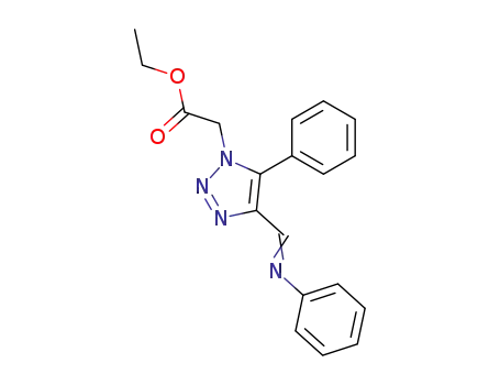 1H-1,2,3-Triazole-1-acetic acid, 5-phenyl-4-[(phenylimino)methyl]-, ethyl
ester