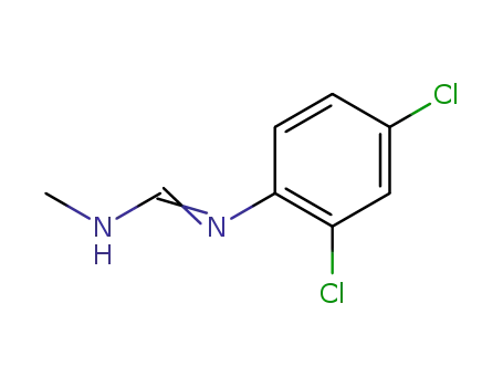 Molecular Structure of 67346-15-0 (Methanimidamide, N-(2,4-dichlorophenyl)-N'-methyl-)
