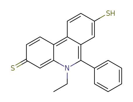 3(5H)-Phenanthridinethione, 5-ethyl-8-mercapto-6-phenyl-