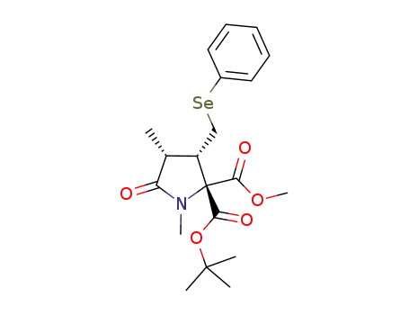 (2R,3S,4R)-2-tert-butyl 2-methyl 1,4-dimethyl-5-oxo-3-((phenylselanyl)methyl)pyrrolidine-2,2-dicarboxylate