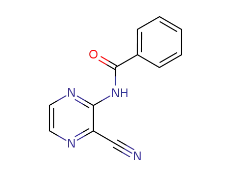 Molecular Structure of 85123-93-9 (2-benzoylamino-3-cyanopyrazine)