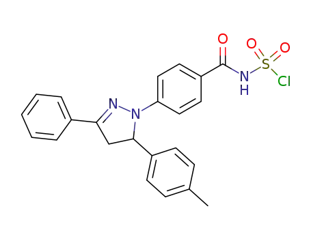 Sulfamoyl chloride,
[4-[4,5-dihydro-5-(4-methylphenyl)-3-phenyl-1H-pyrazol-1-yl]benzoyl]-