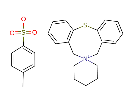 spiro<5H,7H-dibenzo<b,g><1,5>thiazocinepentamethyleneammonium> tosylate