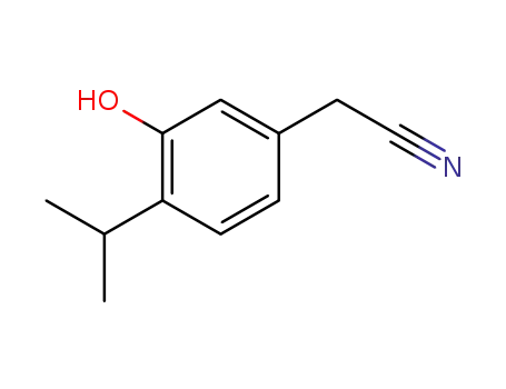 벤젠아세토니트릴, 3-하이드록시-4-(1-메틸에틸)-(9CI)