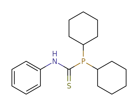 Molecular Structure of 899-27-4 (Phosphinecarbothioamide, 1,1-dicyclohexyl-N-phenyl-)