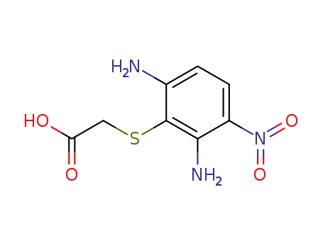Molecular Structure of 107586-78-7 (2,6-diamino-4-nitrobenzenthioglycolic acid)