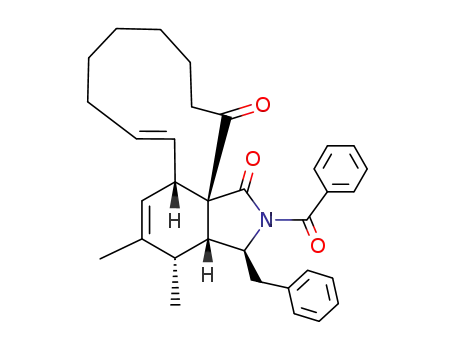 2-benzoyl-10-phenyl<11>cytochalasa-6(7),13<sup>t</sup>-diene-1,21,-dione