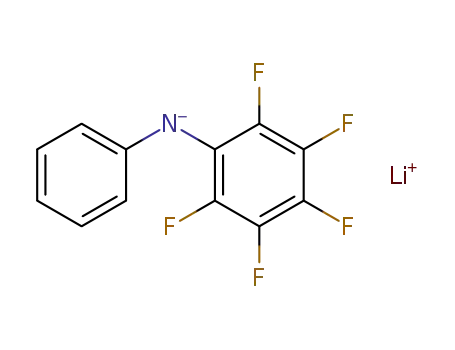 Molecular Structure of 61553-15-9 (Benzenamine, 2,3,4,5,6-pentafluoro-N-phenyl-, lithium salt)