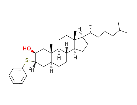 2β-hydroxy-3α-phenylthio-<3β-(2)H>-5α-cholestane