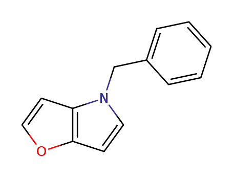 Molecular Structure of 119118-10-4 (4H-Furo[3,2-b]pyrrole, 4-(phenylmethyl)-)