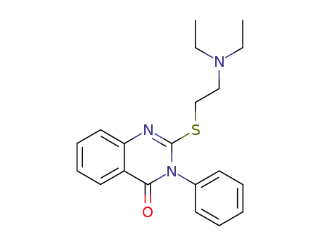 Molecular Structure of 18619-72-2 (2-[[2-(Diethylamino)ethyl]thio]-3-phenylquinazolin-4(3H)-one)