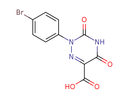 Molecular Structure of 3181-68-8 (1,2,4-Triazine-6-carboxylic acid,
2-(4-bromophenyl)-2,3,4,5-tetrahydro-3,5-dioxo-)