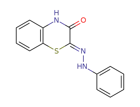 Molecular Structure of 89479-49-2 (2H-1,4-Benzothiazine-2,3(4H)-dione, 2-(phenylhydrazone))