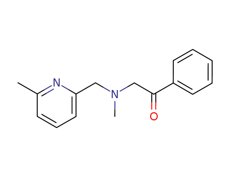 Molecular Structure of 128739-25-3 (2-[Methyl-(6-methyl-pyridin-2-ylmethyl)-amino]-1-phenyl-ethanone)