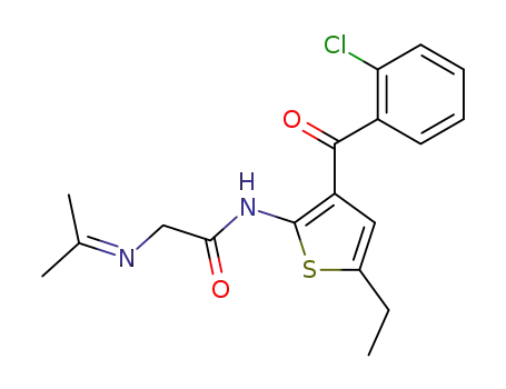 Acetamide,
N-[3-(2-chlorobenzoyl)-5-ethyl-2-thienyl]-2-[(1-methylethylidene)amino]-