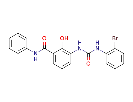 N-[2-Hydroxy-3-phenylaminocarbonyl phenyl]-N'-[2-bromophenyl]urea