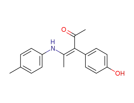 Z-<3-(4-hydroxyphenyl)-(4-tolylamino)>-3-penten-2-on