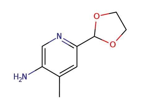 3-Pyridinamine, 6-(1,3-dioxolan-2-yl)-4-methyl-