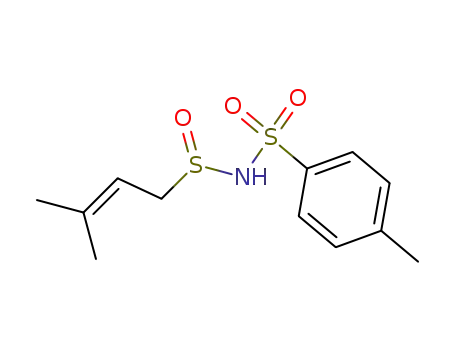 Molecular Structure of 75668-50-7 (N-(3-Methyl-2-butenylsulfinyl)-p-toluolsulfonamid)