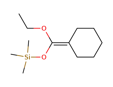 Molecular Structure of 41108-87-6 (Silane, (cyclohexylideneethoxymethoxy)trimethyl-)