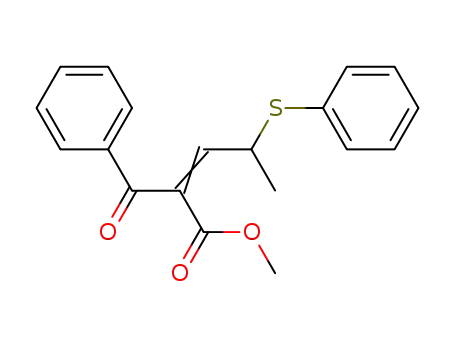 methyl 2-benzoyl-4-phenylthiopent-2-enoate