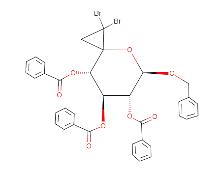 (5R,6R,7S,8S)-5-(Benzyloxy)-1,1-Dibromo-4-oxaspiro<2.5.>octane-6,7,8-triyl Tribenzoate